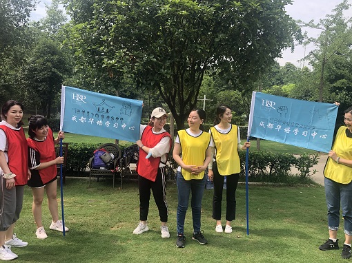 两队的队旗，展现团队魅力