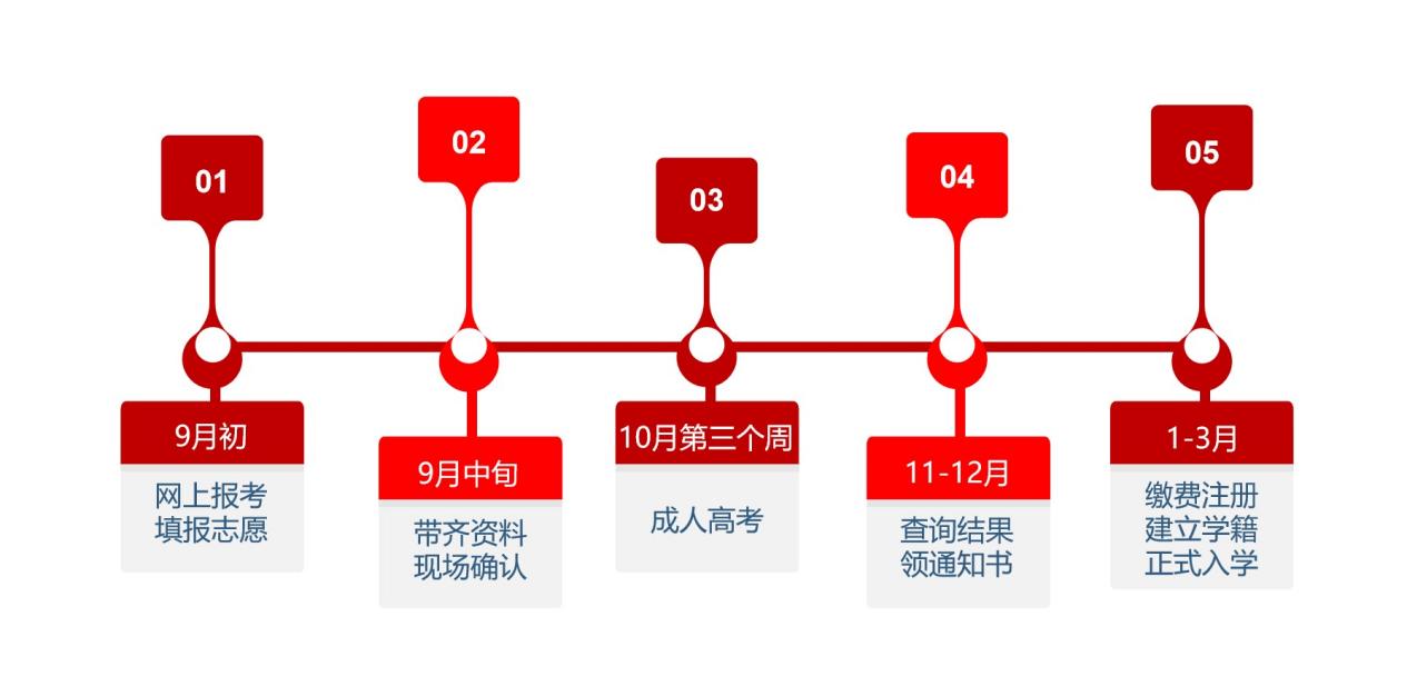 成人高考流程图